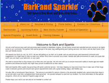 Tablet Screenshot of barkandsparkledogwash.com